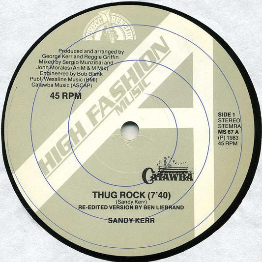 Sandy Kerr : Thug Rock (Remix) (12")