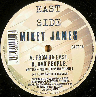 Mike James : From Da East / Bad People (12")