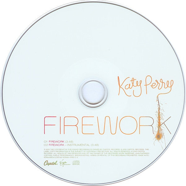 Katy Perry : Firework (CD, Single)