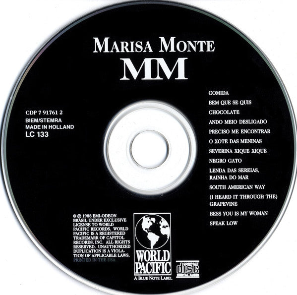 Marisa Monte : MM (CD, Album)