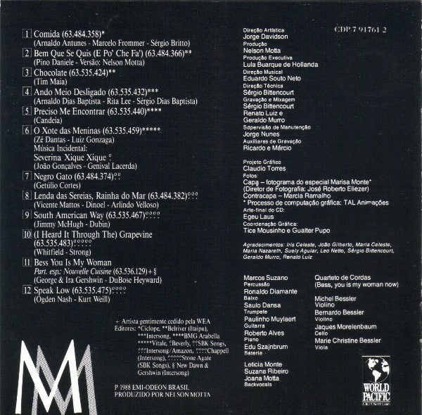 Marisa Monte : MM (CD, Album)