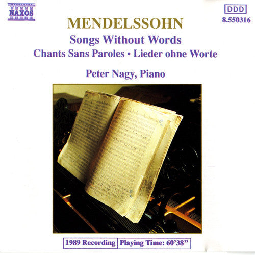 Felix Mendelssohn-Bartholdy, Péter Nagy (2) : Songs Without Words (CD)