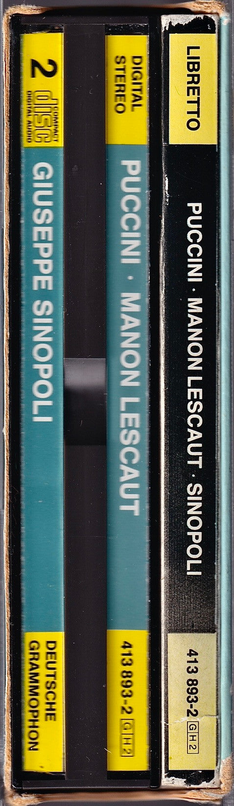 Giacomo Puccini - Mirella Freni · Placido Domingo · Renato Bruson · Kurt Rydl · Robert Gambill · Chorus Of The Royal Opera House, Covent Garden · Philharmonia Orchestra · Giuseppe Sinopoli : Manon Lescaut (2xCD, Album, Pol + Box, Sli)