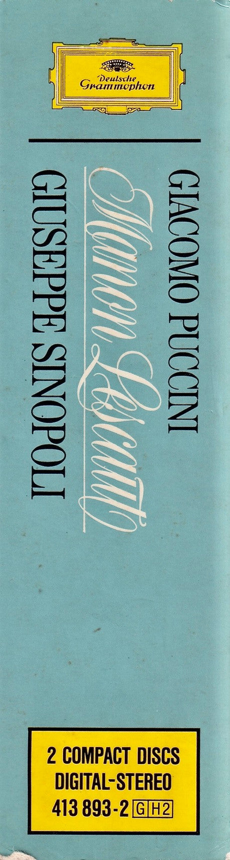Giacomo Puccini - Mirella Freni · Placido Domingo · Renato Bruson · Kurt Rydl · Robert Gambill · Chorus Of The Royal Opera House, Covent Garden · Philharmonia Orchestra · Giuseppe Sinopoli : Manon Lescaut (2xCD, Album, Pol + Box, Sli)