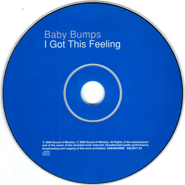 Baby Bumps : I Got This Feeling (CD, Single)
