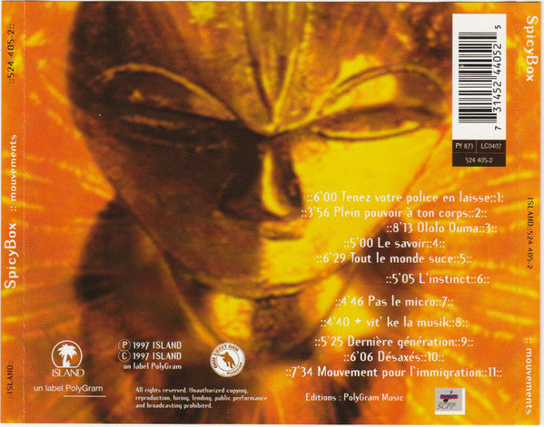 Spicy Box : Mouvements (CD, Album)