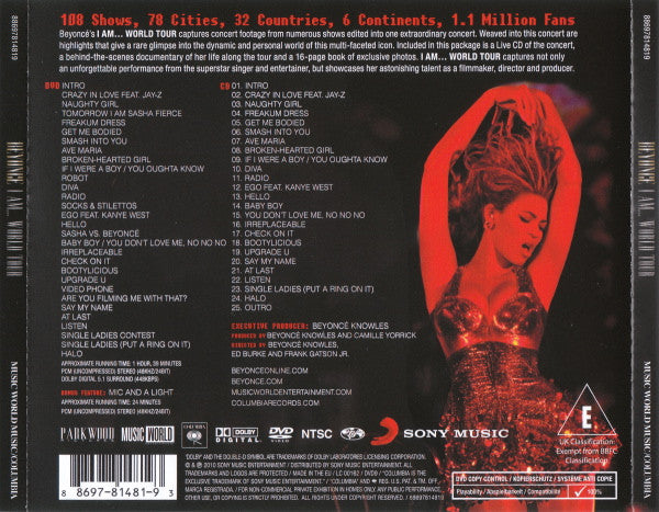 Beyoncé : I Am... World Tour (DVD-V, NTSC + CD)