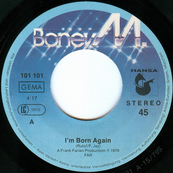 Boney M. : I'm Born Again / Bahama Mama (7", Single)