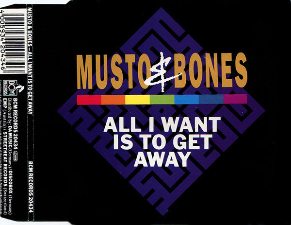Musto & Bones : All I Want Is To Get Away (CD, Maxi)