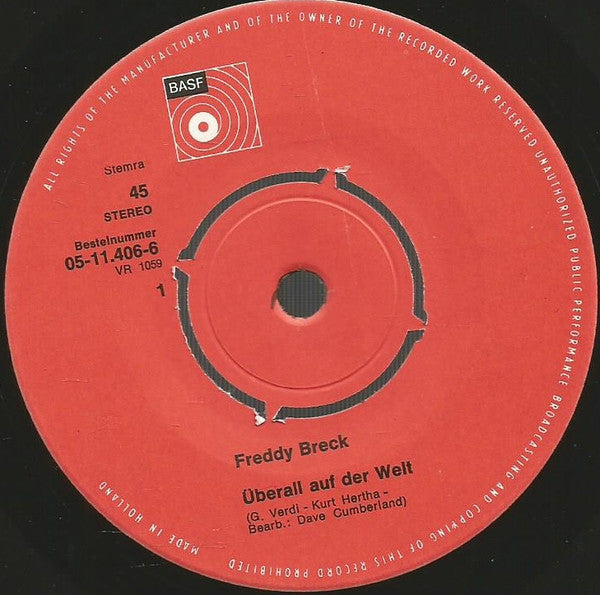 Freddy Breck : Überall Auf Der Welt (7", Single)