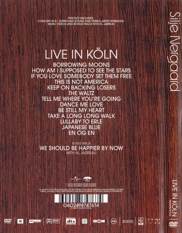 Silje Nergaard : Live In Köln (DVD-V)