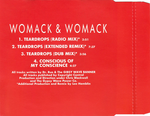 Womack & Womack : Teardrops (CD, Maxi)