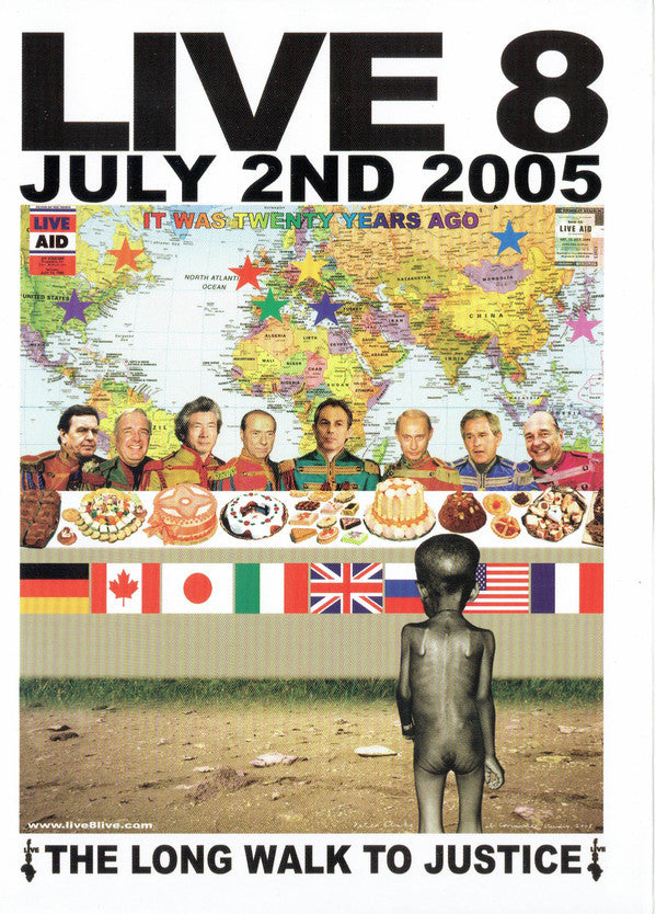 Various : Live 8: One Day, One Concert, One World (4xDVD, PAL, Dua)
