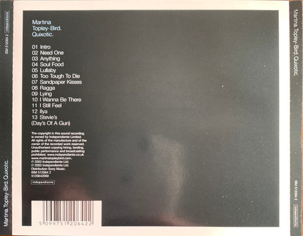 Martina Topley-Bird : Quixotic (CD, Album)