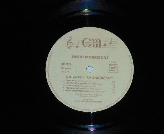 Ennio Morricone : La Banquière (Bande Originale Du Film) (LP, Album, Gat)
