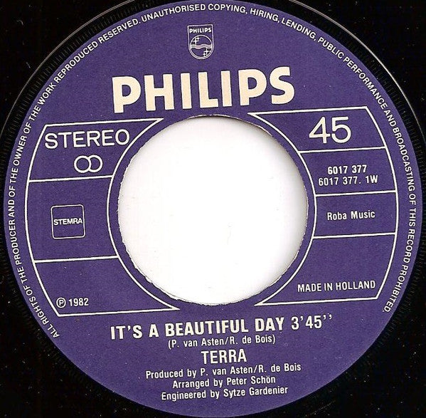 Terra (16) : It's A Beautiful Day (7", Single)