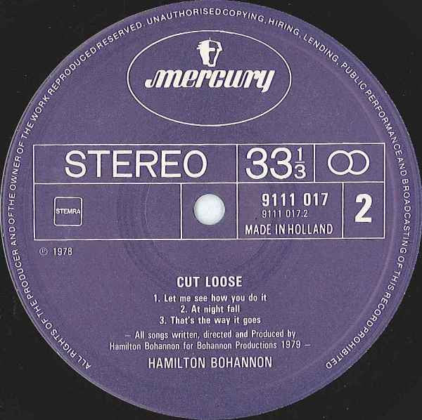 Hamilton Bohannon : Cut Loose (LP, Album)