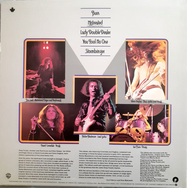 Deep Purple : Made In Europe (LP, Album, RE)