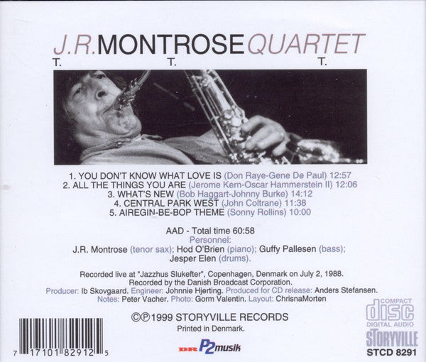 J. R. Monterose Quartet : T. T. T. (CD, Album)
