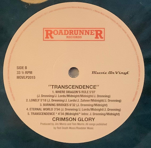 Crimson Glory : Transcendence (LP, Album, Ltd, Num, RE, Coo)
