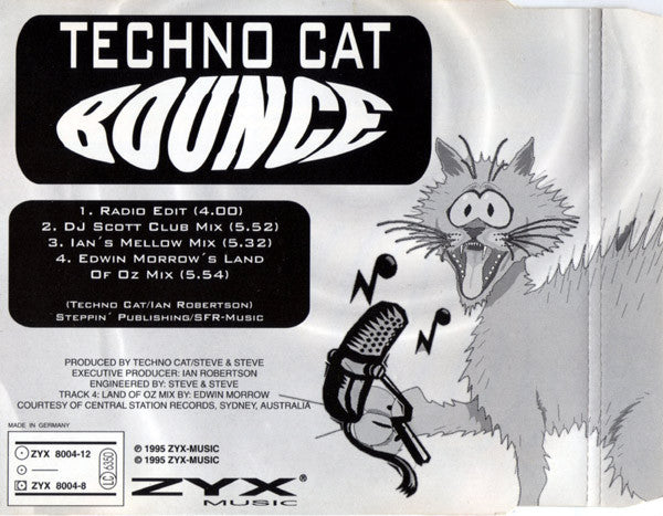 Techno Cat* : Bounce (CD, Maxi)