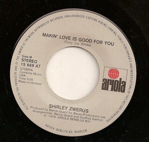 Shirley Zwerus : The Light I Wanna Be (7", Single)