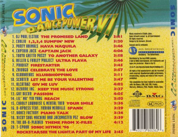 Various : Sonic Dance Power VI (CD, Comp, P/Mixed)