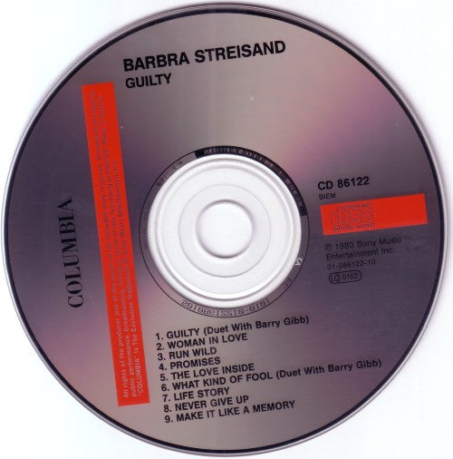 Barbra Streisand : Guilty (CD, Album, RE)