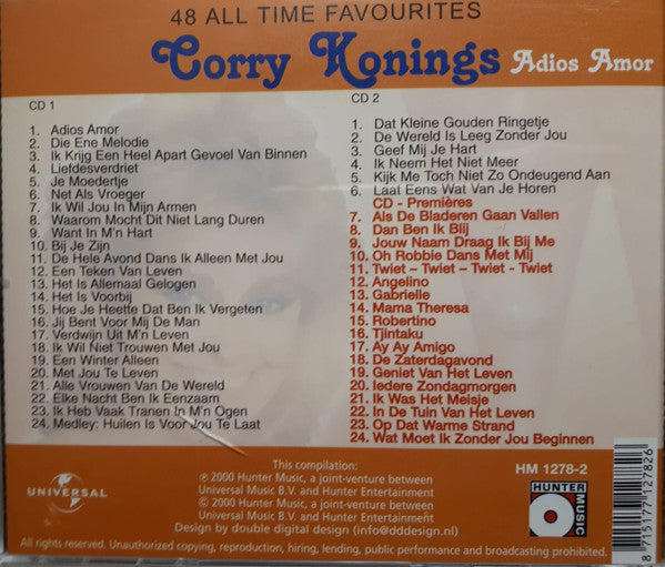 Corry Konings : Adios Amor (2xCD, Comp)