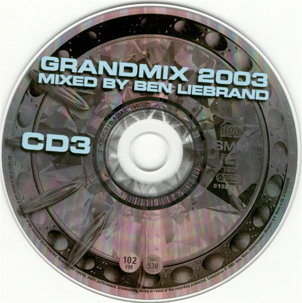 Ben Liebrand : Grandmix 2003 (3xCD, Mixed)