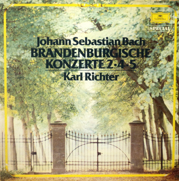 Johann Sebastian Bach - Karl Richter : Brandenburgische Konzerte 2·4·5 (LP, RE)