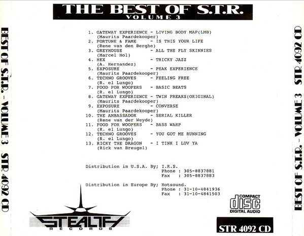 Various : The Best Of STR House & Techno Vol. 3 (CD, Comp)