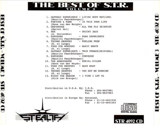 Various : The Best Of STR House & Techno Vol. 3 (CD, Comp)
