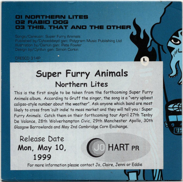 Super Furry Animals : Northern Lites (CD, Single, Promo)