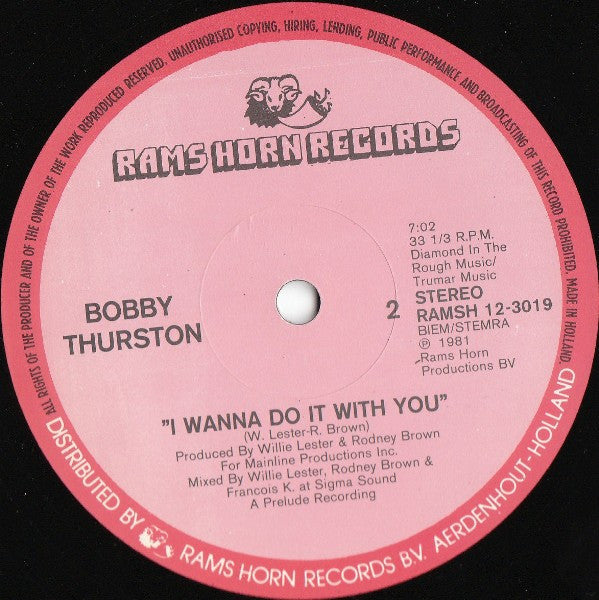 Bobby Thurston : Is Something Wrong With You (12")