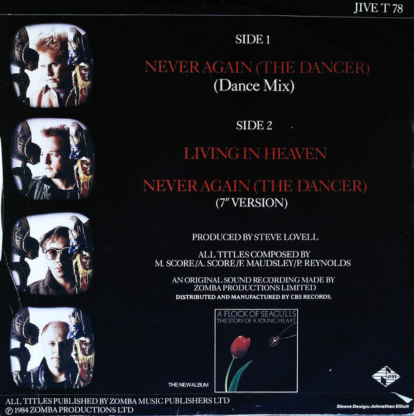 A Flock Of Seagulls : Never Again (The Dancer) (12", Single)