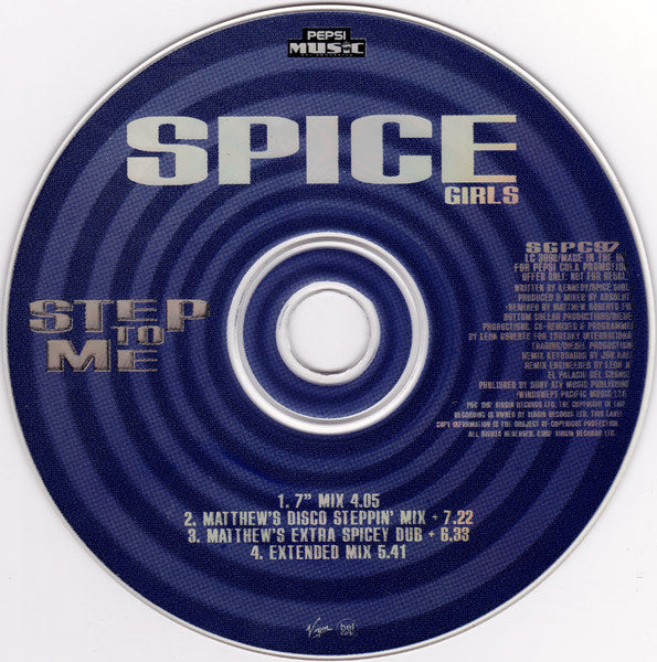 Spice Girls : Step To Me (CD, Single, Promo, Car)