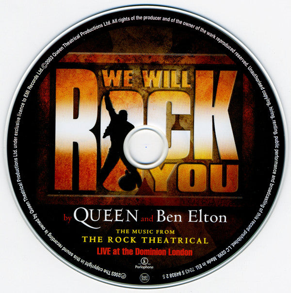 "We Will Rock You" Original London Cast : We Will Rock You - Original London Cast Recording (CD, Album)