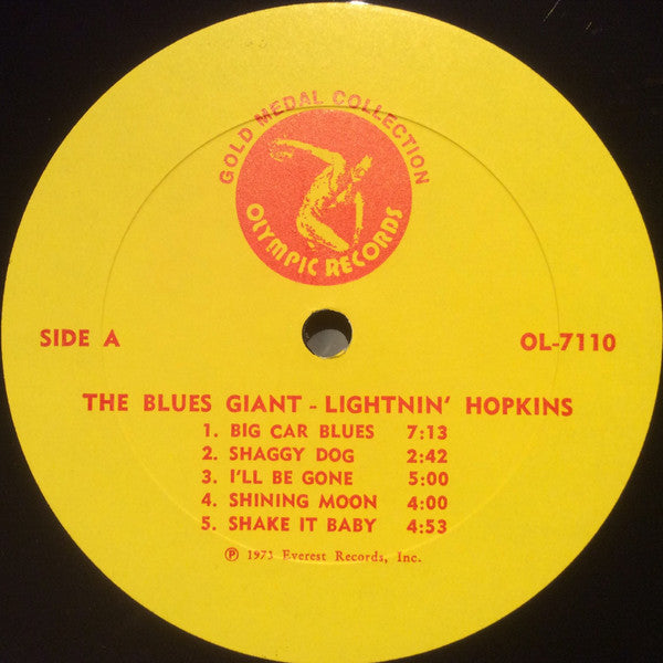 Lightnin' Hopkins : The Blues Giant (LP, Album, RE)