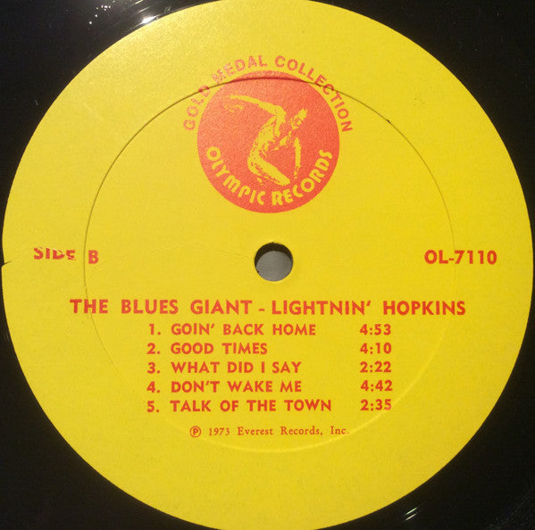 Lightnin' Hopkins : The Blues Giant (LP, Album, RE)