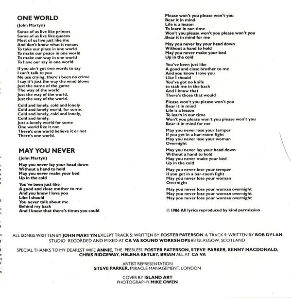 John Martyn : Piece By Piece (CD, Comp)