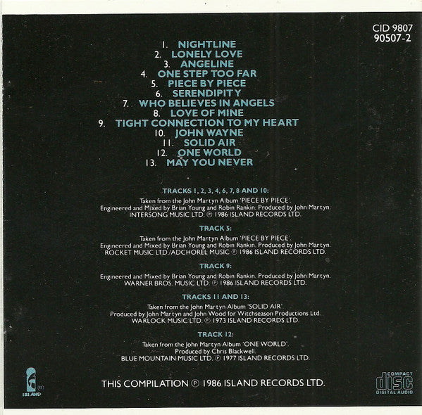 John Martyn : Piece By Piece (CD, Comp)