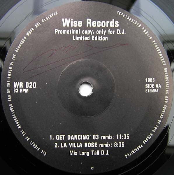Various : Planet Dance - Get Dancing '83 (12", P/Mixed, Unofficial)