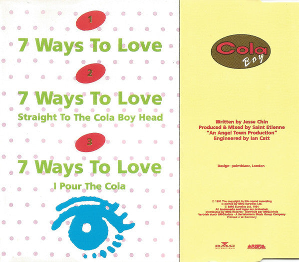 Cola Boy : 7 Ways To Love (CD, Single)