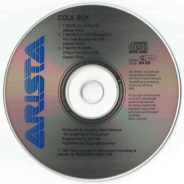 Cola Boy : 7 Ways To Love (CD, Single)