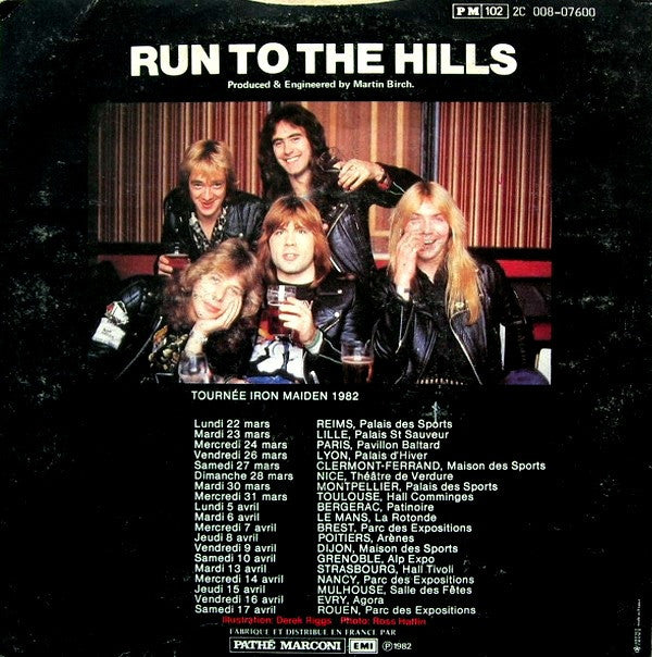 Iron Maiden : Run To The Hills (7", Single)