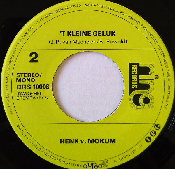 Henk van Mokum : De Lotto En De Toto (7", Single)