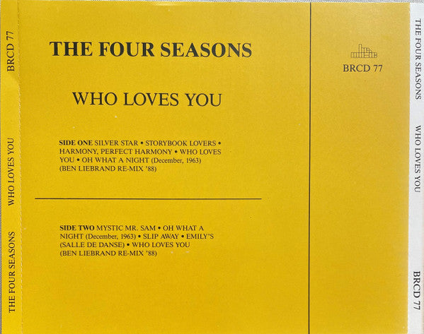 The Four Seasons : Who Loves You (CD, Album, RE)