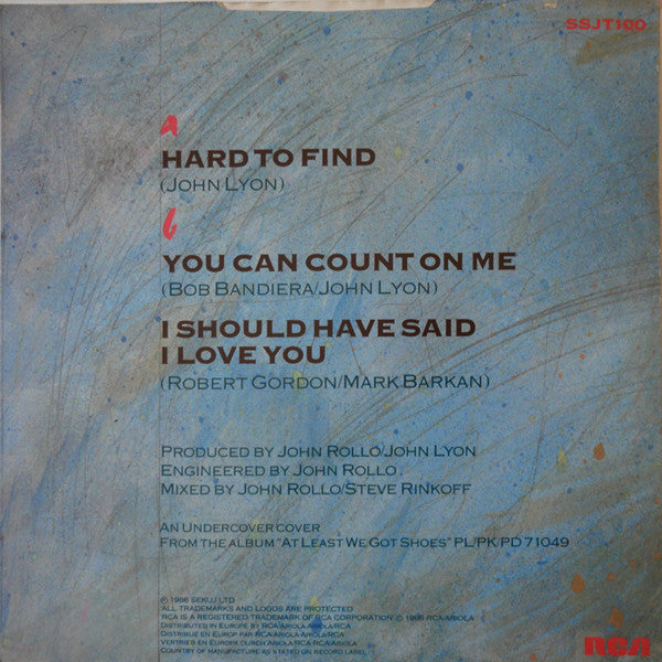 Southside Johnny & The Asbury Jukes : Hard To Find (12", Single)