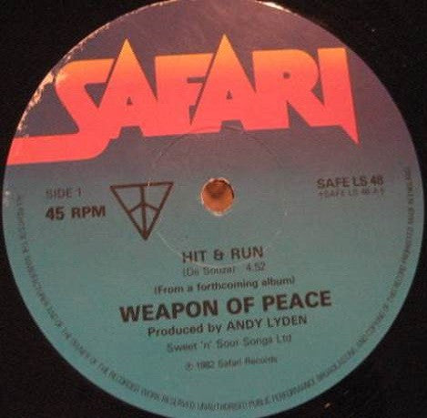Weapon Of Peace : Hit And Run (12")